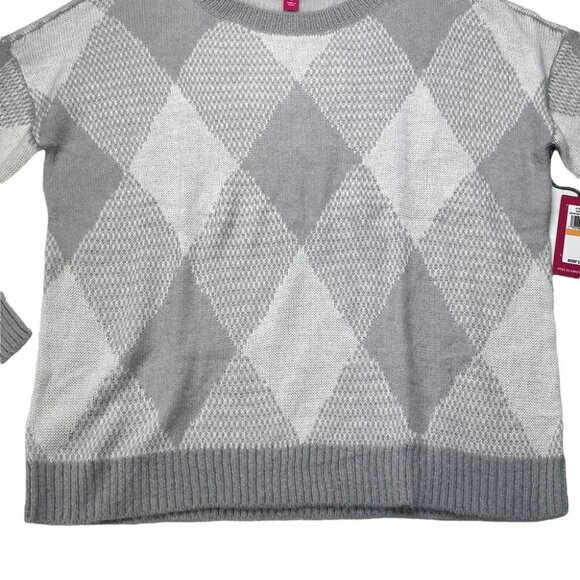 Vince Camuto Vivid Hues Argyle Classic Fit Womens Pullover Sweater - Picture 4 of 9